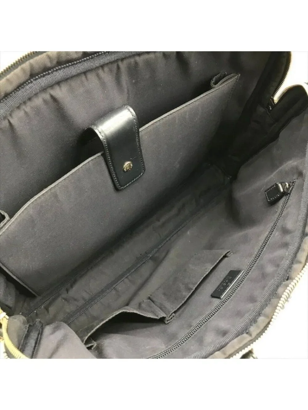 Gucci GG Canvas Business Bag 2-Way Bag Sherry Line Navy Bag
